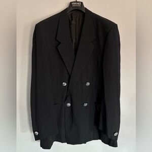 VINTAGE Gianni Versace Couture Mod 213 Silk Wool Suit 50R